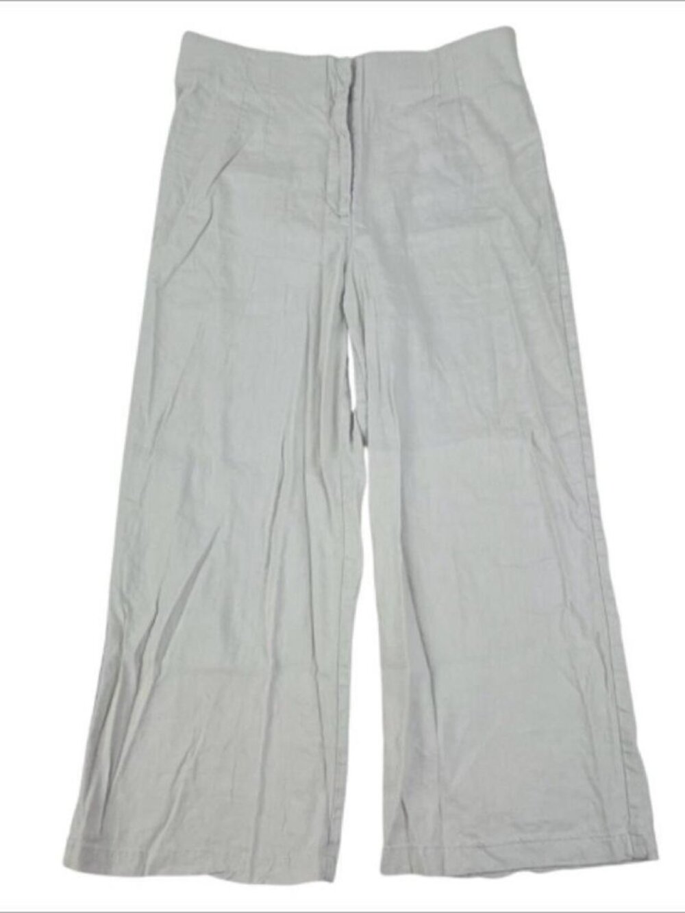 House Of Harlow 1960 Linen Blend Wide Leg Pants Womens Size 8 Beige Travel Beach